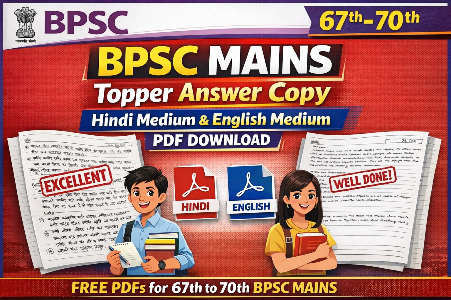 BPSC Mains Topper Answer Copy In Hindi Medium and English