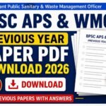 BPSC APS and WMO Previous Year Paper PDF Download 2026 | Previous Papers with Answers