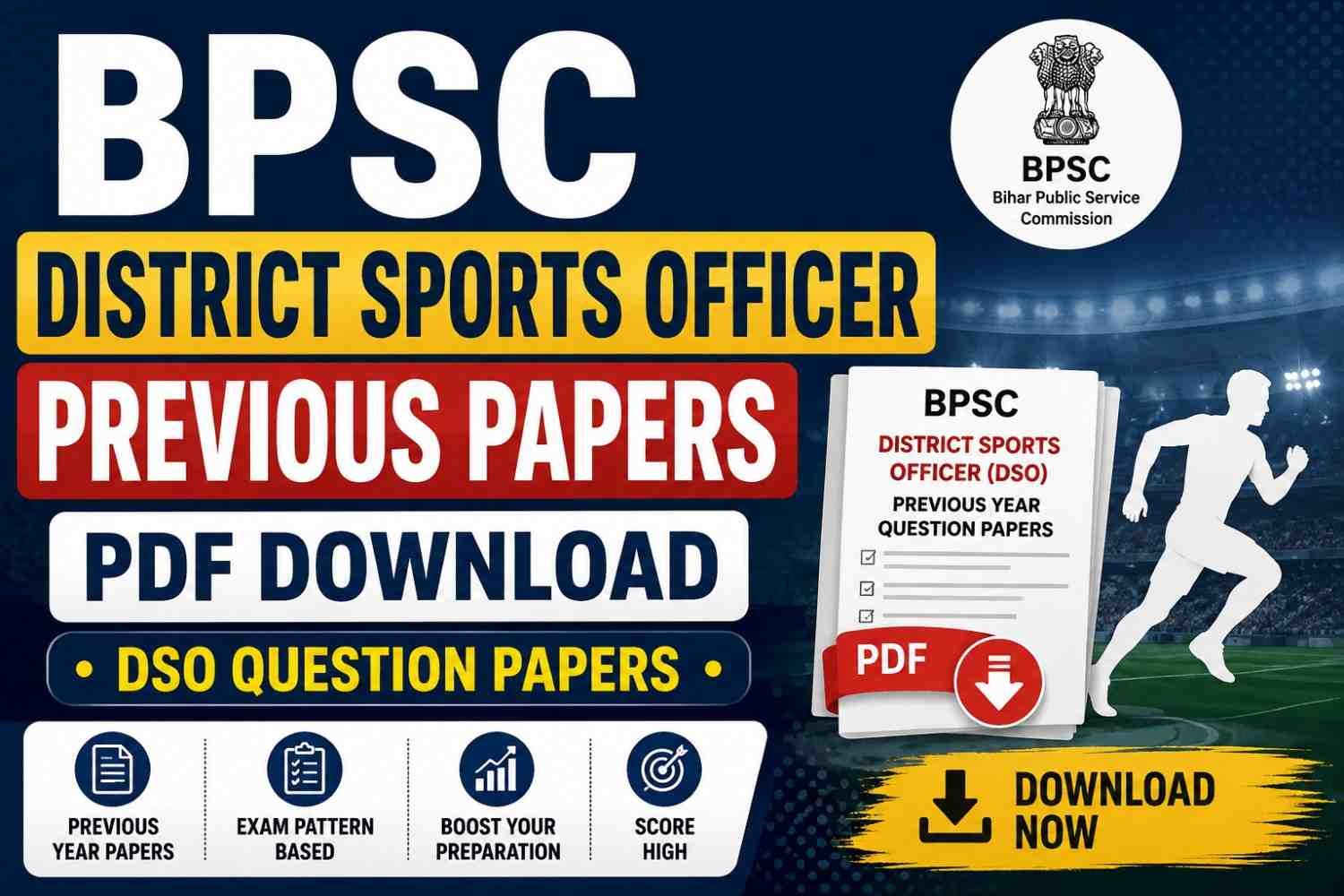 BPSC District Sports Officer Previous Papers PDF Download – DSO Question Papers