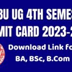 BRABU UG 4th Semester Admit Card 2023–27