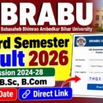 BRABU UG 3rd Semester Result 2026 Session 2024-28 – BA, B.Sc, B.Com Result Date & Direct Link