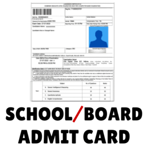 Admit Card